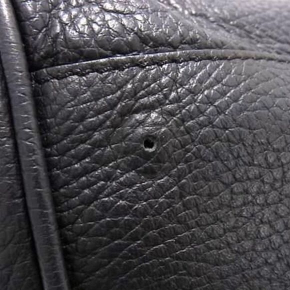 Versace (Authentic) Large Black Pelle Leather & Gold Medusa Shoulder Bag, VGUC - Picture 8 of 11